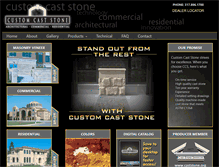 Tablet Screenshot of customcaststone.com